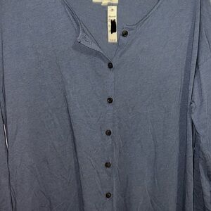NWT Madewell Blue Long Sleeve Dress